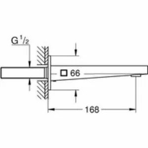Излив для ванны GROHE Plus, суперсталь (13404DC3) Излив для ванны GROHE Plus, суперсталь (13404DC3)