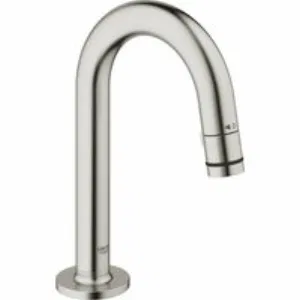 Кран для раковины GROHE Universal, без функции смешивания, с C-изливом, суперсталь (20201DC0) Кран для раковины GROHE Universal, без функции смешивания, с C-изливом, суперсталь (20201DC0)