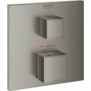 Внешняя часть термостата для душа GROHE Grohtherm Cube на 1 потребителя, темный графит матовый (24153AL0)