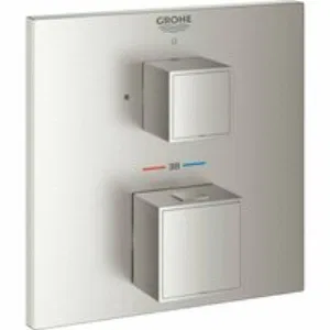 Внешняя часть термостата для душа GROHE Grohtherm Cube на 1 потребителя, суперсталь (24153DC0) Внешняя часть термостата для душа GROHE Grohtherm Cube на 1 потребителя, суперсталь (24153DC0)