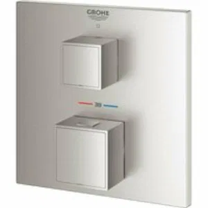 Внешняя часть термостата для душа GROHE Grohtherm Cube на 1 потребителя, суперсталь (24153DC0) Внешняя часть термостата для душа GROHE Grohtherm Cube на 1 потребителя, суперсталь (24153DC0)