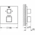 Внешняя часть термостата для душа GROHE Grohtherm Cube на 2 потребителя, темный графит матовый (24154AL0) Внешняя часть термостата для душа GROHE Grohtherm Cube на 2 потребителя, темный графит матовый (24154AL0)