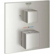 Внешняя часть термостата для душа GROHE Grohtherm Cube на 2 потребителя, суперсталь (24154DC0)