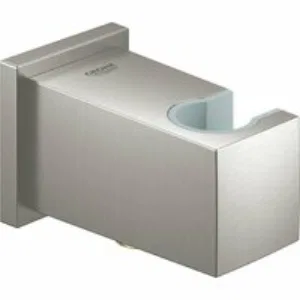 Подключение для душевого шланга и держатель для ручного душа GROHE Euphoria Cube, суперсталь (26370DC0) Подключение для душевого шланга и держатель для ручного душа GROHE Euphoria Cube, суперсталь (26370DC0)