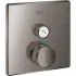 Внешняя часть термостата для душа GROHE Grohtherm SmartControl на 1 потребителя, квадратная, темный графит глянец (29123A00) Внешняя часть термостата для душа GROHE Grohtherm SmartControl на 1 потребителя, квадратная, темный графит глянец (29123A00)