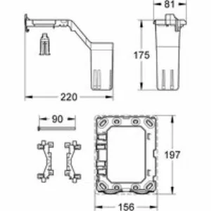 Система инсталляции GROHE Rapid SL для подвесного унитаза (39581000) Система инсталляции GROHE Rapid SL для подвесного унитаза (39581000)