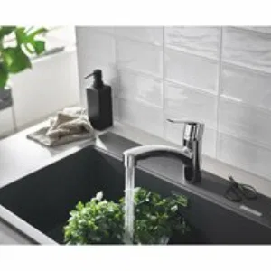 Смеситель для кухни GROHE Start QuickFix с низким вытяжным изливом, хром (30531001) Смеситель для кухни GROHE Start QuickFix с низким вытяжным изливом, хром (30531001)