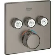 Внешняя часть термостата для душа GROHE Grohtherm SmartControl на 3 потребителя, темный графит матовый (29126AL0)