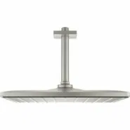 Верхний душ GROHE Rainshower 310 Mono с душевым кронштейном, 9,5 л/мин, 1 режим, 142 мм, суперсталь (26566DC0)