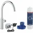 Кран для кухонной мойки GROHE Blue Pure Mono с функцией фильтрации, с фильтром в комплекте, хром (30388000) Кран для кухонной мойки GROHE Blue Pure Mono с функцией фильтрации, с фильтром в комплекте, хром (30388000)