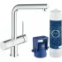 Смеситель для кухонной мойки GROHE Blue Pure Minta с функцией фильтрации, с фильтром в комплекте, хром (31345002) Смеситель для кухонной мойки GROHE Blue Pure Minta с функцией фильтрации, с фильтром в комплекте, хром (31345002)