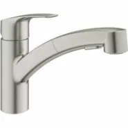 Смеситель для кухни GROHE Eurosmart с вытяжным душем, суперсталь (30305DC1)