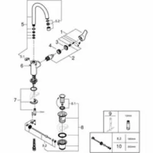 Смеситель для раковины GROHE Eurosmart, L-size, хром (23537003) Смеситель для раковины GROHE Eurosmart, L-size, хром (23537003)