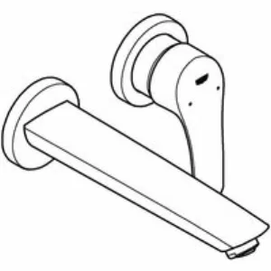 Внешняя часть смесителя для раковины GROHE Eurosmart на 2 отверстия, M-Size, хром (29338003) Внешняя часть смесителя для раковины GROHE Eurosmart на 2 отверстия, M-Size, хром (29338003)