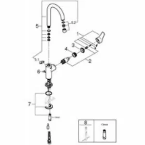 Смеситель для раковины GROHE Eurosmart, L-size, хром (23743003) Смеситель для раковины GROHE Eurosmart, L-size, хром (23743003)