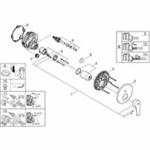 Внешняя часть смесителя для ванны GROHE Eurosmart, хром (24043003) Внешняя часть смесителя для ванны GROHE Eurosmart, хром (24043003)