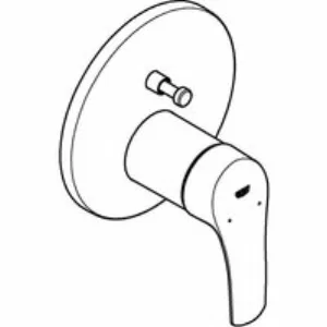 Внешняя часть смесителя для ванны GROHE Eurosmart, хром (24043003) Внешняя часть смесителя для ванны GROHE Eurosmart, хром (24043003)