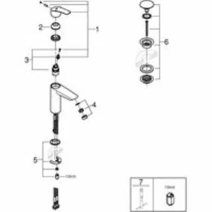 Смеситель для раковины GROHE Eurosmart, M-size, хром (23989003) Смеситель для раковины GROHE Eurosmart, M-size, хром (23989003)