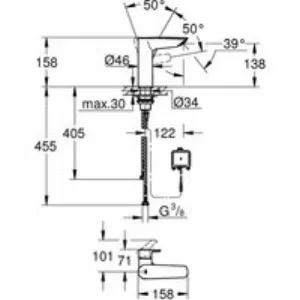 Смеситель для раковины GROHE Eurosmart, M-size, хром (23975003) Смеситель для раковины GROHE Eurosmart, M-size, хром (23975003)