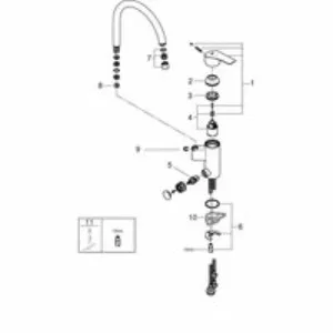Смеситель для кухни GROHE Eurosmart, хром (31786001) Смеситель для кухни GROHE Eurosmart, хром (31786001)