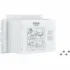 Ревизионный короб GROHE для крепления малых панелей смыва, хром (40950000) Ревизионный короб GROHE для крепления малых панелей смыва, хром (40950000)