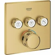 Внешняя часть термостата для душа GROHE Grohtherm SmartControl на 3 потребителя, холодный рассвет матовый (29126GN0)