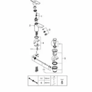 Смеситель для раковины GROHE Start Edge QuickFix с донным клапаном, S-Size, хром (24196001) Смеситель для раковины GROHE Start Edge QuickFix с донным клапаном, S-Size, хром (24196001)
