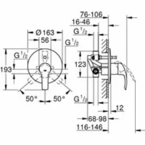 Смеситель для ванны GROHE Eurosmart в комплекте с монтажной частью, хром (33305002) Смеситель для ванны GROHE Eurosmart в комплекте с монтажной частью, хром (33305002)