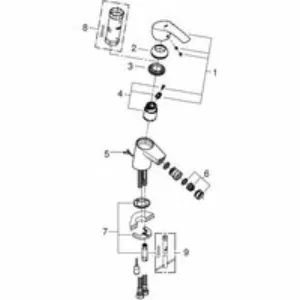 Смеситель для биде GROHE Eurosmart, S-size, хром (32927002) Смеситель для биде GROHE Eurosmart, S-size, хром (32927002)