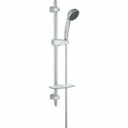 Душевой гарнитур GROHE Vitalio Comfort 100 с мыльницей, 3 режима струи, душевая штанга 600 мм, 9,5 л/мин, хром (28732000)