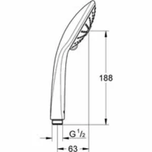Ручной душ GROHE Vitalio Joy Massage, 2 режима, хром (27319000) Ручной душ GROHE Vitalio Joy Massage, 2 режима, хром (27319000)