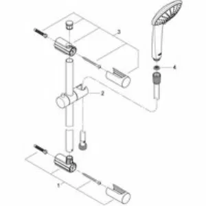 Душевой гарнитур GROHE QuickFix Vitalio Joy 110 Duo, 2 режима струи, душевая штанга 600 мм, 9,5 л/мин, хром (27326000) Душевой гарнитур GROHE QuickFix Vitalio Joy 110 Duo, 2 режима струи, душевая штанга 600 мм, 9,5 л/мин, хром (27326000)