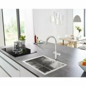 Смеситель для кухонной мойки GROHE Blue Home с системой фильтрации, охлаждения и газирования воды, хром (31455001) Смеситель для кухонной мойки GROHE Blue Home с системой фильтрации, охлаждения и газирования воды, хром (31455001)