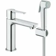 Смеситель для раковины GROHE Lineare S-size с душевым гарнитуром, хром (24190000)