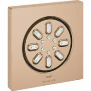 Боковой душ GROHE Rainshower Aqua, квадратный, 2 режима струи, теплый закат матовый (26802DL0)