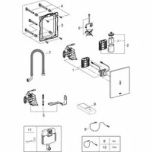 Панель смыва для унитаза GROHE Tectron Bau E инфракрасная, питание от батареи 6V, хром (39882000) Панель смыва для унитаза GROHE Tectron Bau E инфракрасная, питание от батареи 6V, хром (39882000)