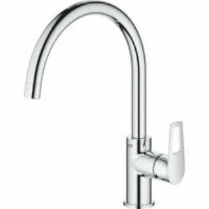 Смеситель для кухни GROHE Start Loop с высоким C-образным изливом, хром (31374001) Смеситель для кухни GROHE Start Loop с высоким C-образным изливом, хром (31374001)