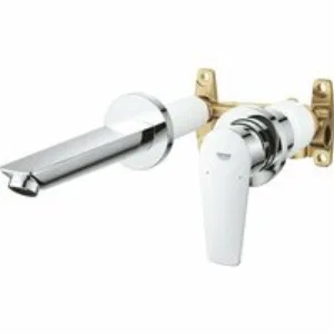 Смеситель для раковины GROHE BauEdge в комплекте с монтажной частью, хром (20474001) Смеситель для раковины GROHE BauEdge в комплекте с монтажной частью, хром (20474001)
