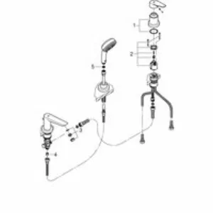 Смеситель для ванны GROHE BauEdge, хром (2511710A) Смеситель для ванны GROHE BauEdge, хром (2511710A)