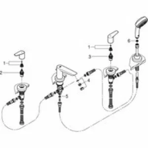 Смеситель для ванны GROHE BauEdge, хром (2512010A) Смеситель для ванны GROHE BauEdge, хром (2512010A)