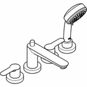 Смеситель для ванны GROHE BauEdge, хром (2512000A) Смеситель для ванны GROHE BauEdge, хром (2512000A)
