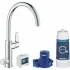 Смеситель для кухонной мойки GROHE Blue Pure BauCurve с функцией фильтрации, с фильтром в комплекте, хром (30385000) Смеситель для кухонной мойки GROHE Blue Pure BauCurve с функцией фильтрации, с фильтром в комплекте, хром (30385000)