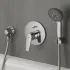 Ручной душ GROHE Vitalio Start 100, 3 режима, хром/черный (26031000) Ручной душ GROHE Vitalio Start 100, 3 режима, хром/черный (26031000)