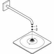 Душевая система GROHE Eurocube со смесителем для душа, хром (25238000)