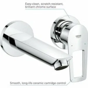 Смеситель для раковины GROHE BauLoop в комплекте с монтажной частью, хром (20289001) Смеситель для раковины GROHE BauLoop в комплекте с монтажной частью, хром (20289001)