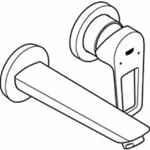 Смеситель для раковины GROHE BauLoop в комплекте с монтажной частью, хром (20289001) Смеситель для раковины GROHE BauLoop в комплекте с монтажной частью, хром (20289001)