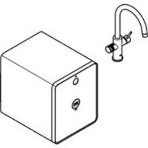 Смеситель для кухонной мойки GROHE Blue Red in One с системой охлаждения, нагревания и газирования воды, с Wi-Fi, хром (31852000) Смеситель для кухонной мойки GROHE Blue Red in One с системой охлаждения, нагревания и газирования воды, с Wi-Fi, хром (31852000)