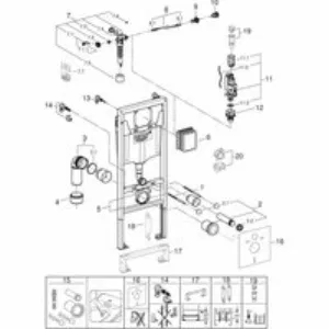 Система инсталляции для унитаза GROHE Rapid SL ширина 0,5 м (1,13 м) (38624001) Система инсталляции для унитаза GROHE Rapid SL ширина 0,5 м (1,13 м) (38624001)