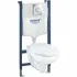 Комплект инсталляции GROHE Solido 4 в 1 с подвесным унитазом и сиденьем (39498000) Комплект инсталляции GROHE Solido 4 в 1 с подвесным унитазом и сиденьем (39498000)