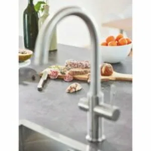 Смеситель для кухонной мойки GROHE Blue Home с системой фильтрации, охлаждения и газирования воды, суперсталь (31455DC1) Смеситель для кухонной мойки GROHE Blue Home с системой фильтрации, охлаждения и газирования воды, суперсталь (31455DC1)